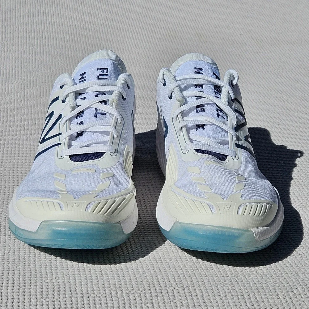 New Balance FuelCell 996v5 Mens 9 Wide 2E Tennis Shoes White Navy MCH996N5
